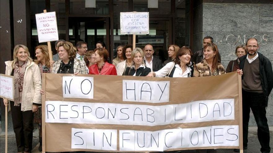 Más de un tercio de los secretarios judiciales de Madrid secunda la huelga