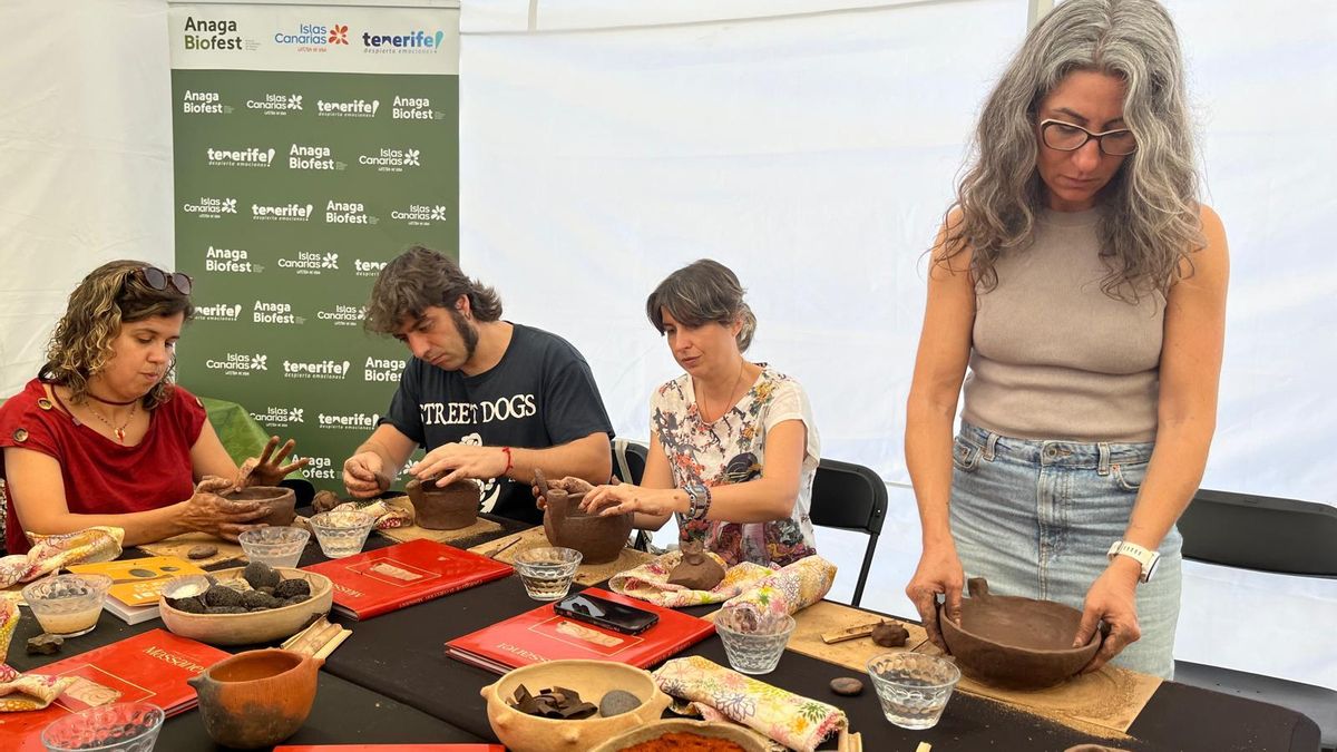 Taller en La Recova de Anaga Biofest.