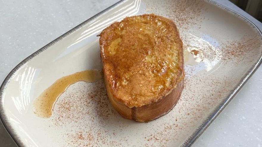 Torrija con sirope de arce de Nopa Bagels
