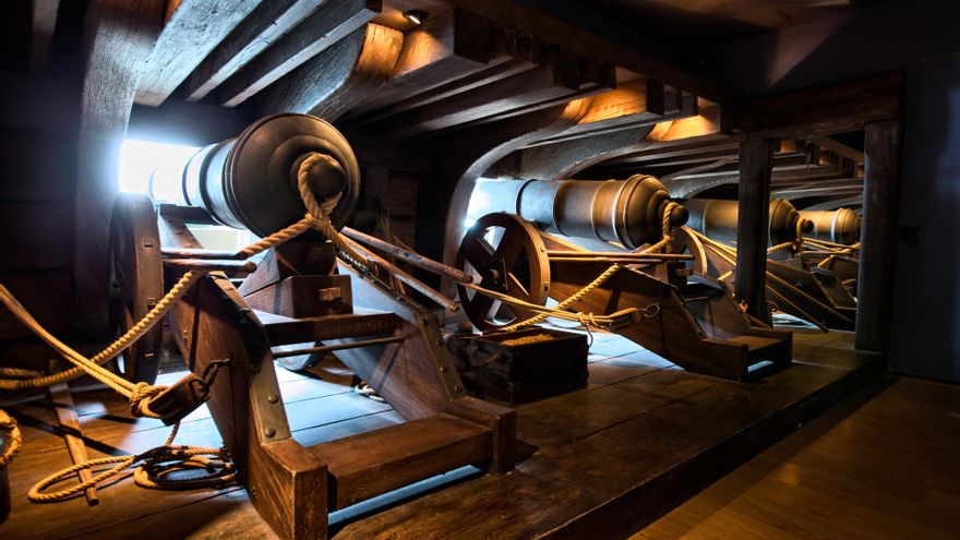 La colección del Museo Marítimo cuenta con piezas realizadas en la fábrica de artillería de La Cavada.