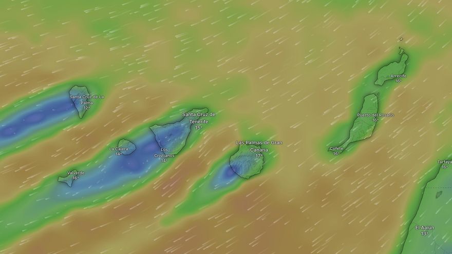 Cinco islas de Canarias, de nuevo en aviso amarillo de Aemet