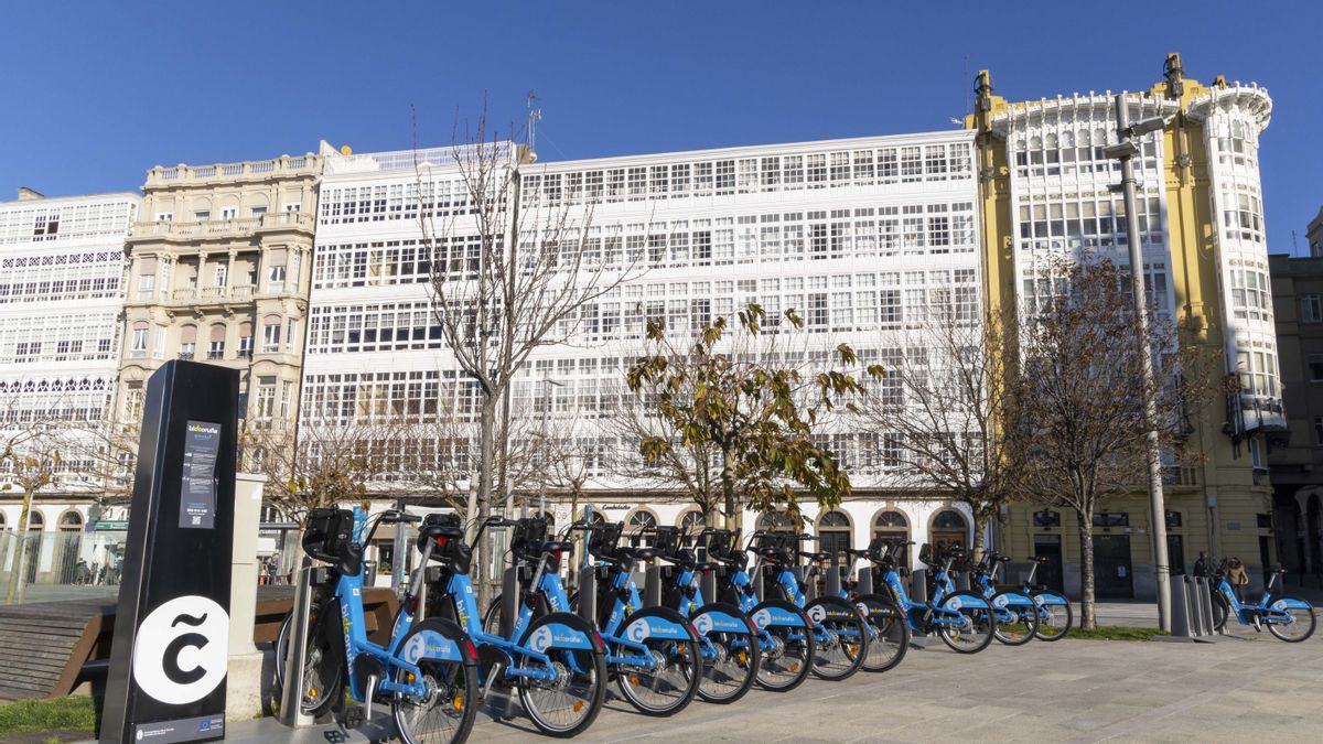 Servicio de bicicletas de A Coruña.