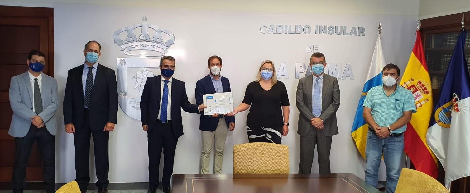 Acto de entrega del reconocimiento.