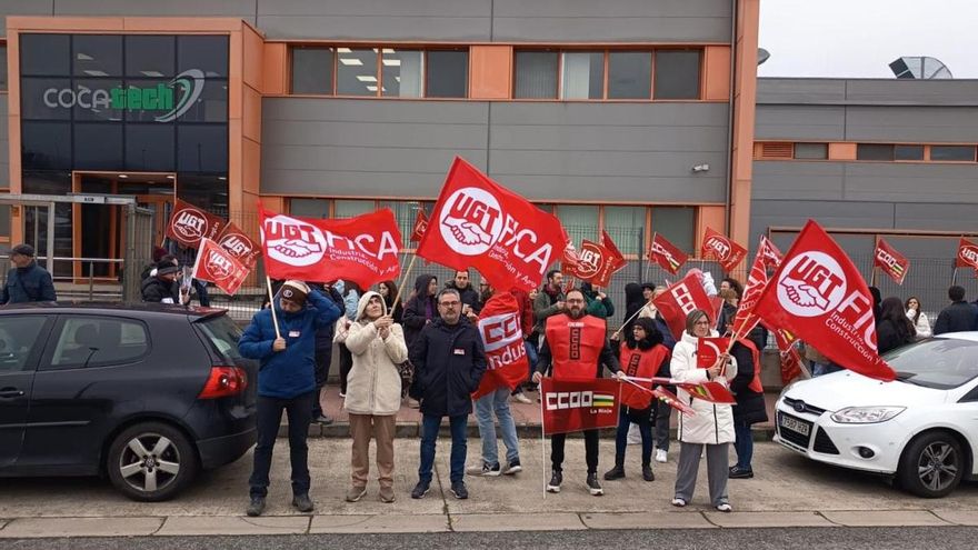 Protestas en Cocatech en Nájera contra el "agravio y desigualdad" con las fábricas del grupo
