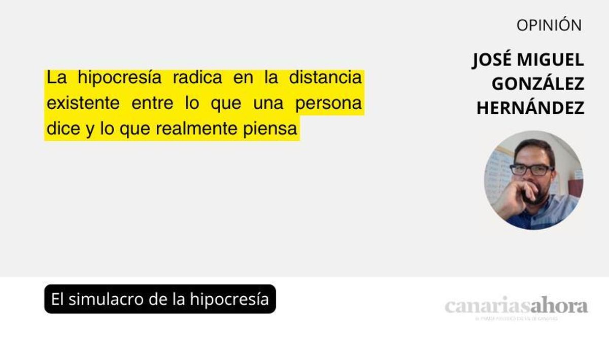 El simulacro de la hipocresía
