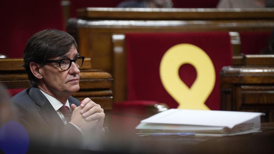 El president de la Generalitat Catalana, Salvador Illa, durante el Debate de Política General, en el Parlament de Catalunya, a 30 de septiembre de 2026, en Barcelona, Catalunya (España). El Parlament afronta la segunda jornada del Debate de Política Gener