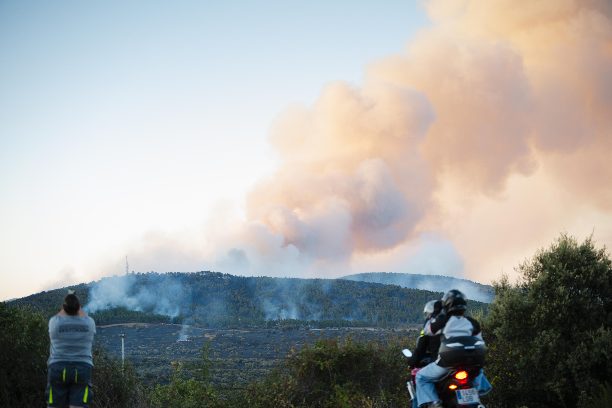 Incendio en la localidad de Lozoyuela