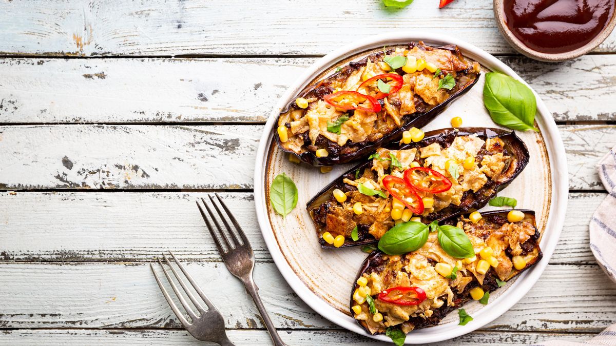 Berenjenas rellenas de atún