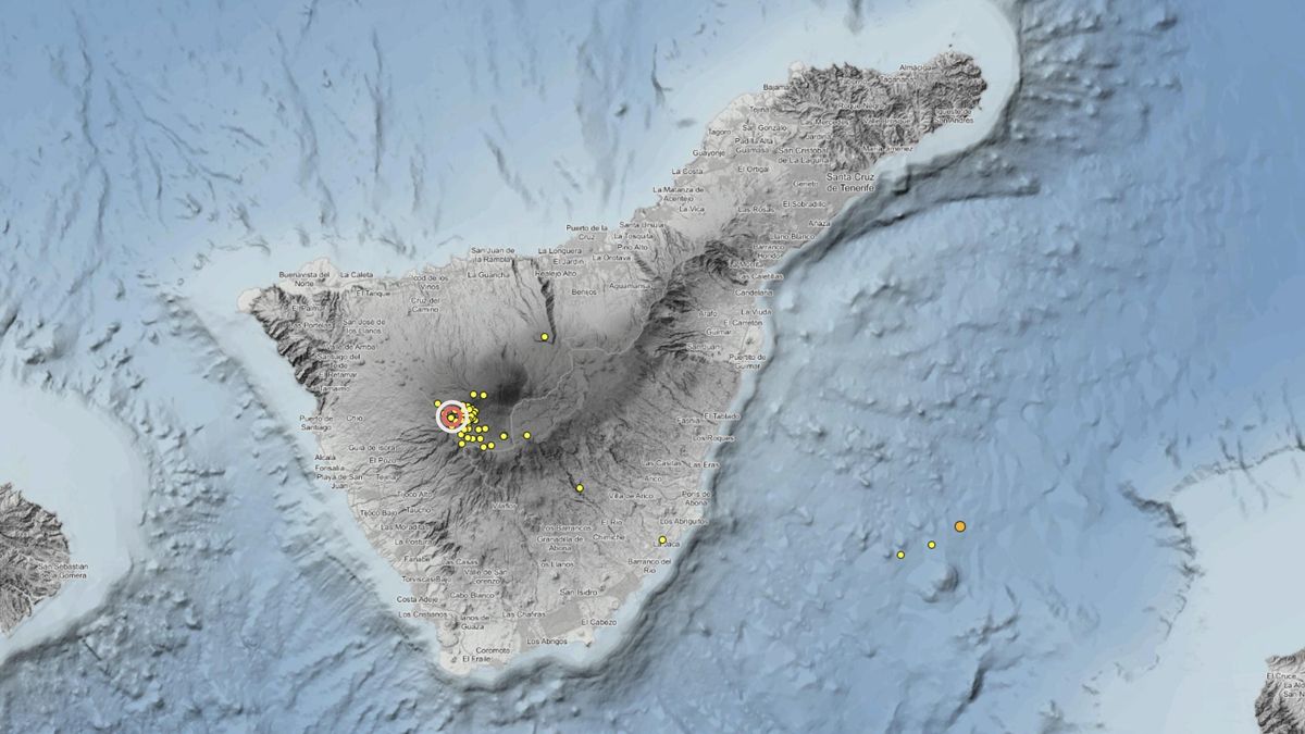 Detectados 84 terremotos el fin de semana en el Teide