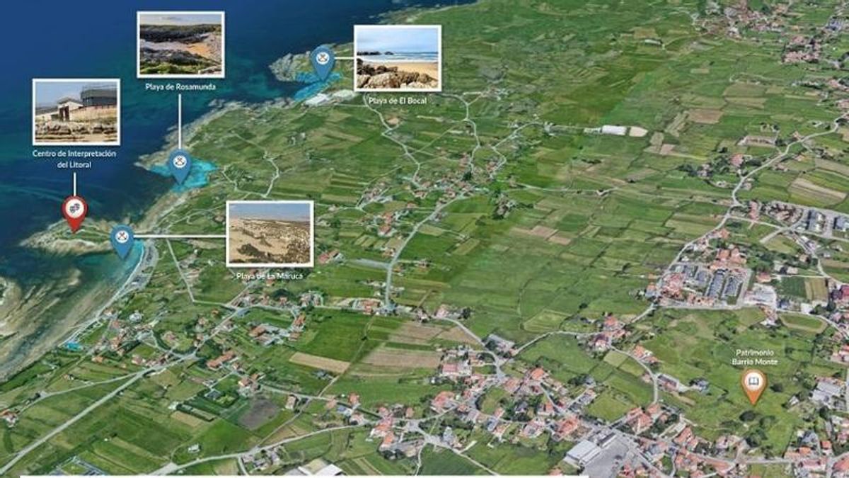 Actuaciones de promoción turística en Monte, incluidos aparcamientos.