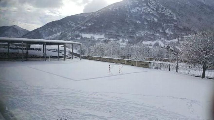 Temporal de nieve en Villablino.
