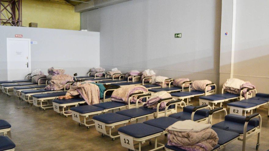 Camastro donde dormían las mujeres de Geranios