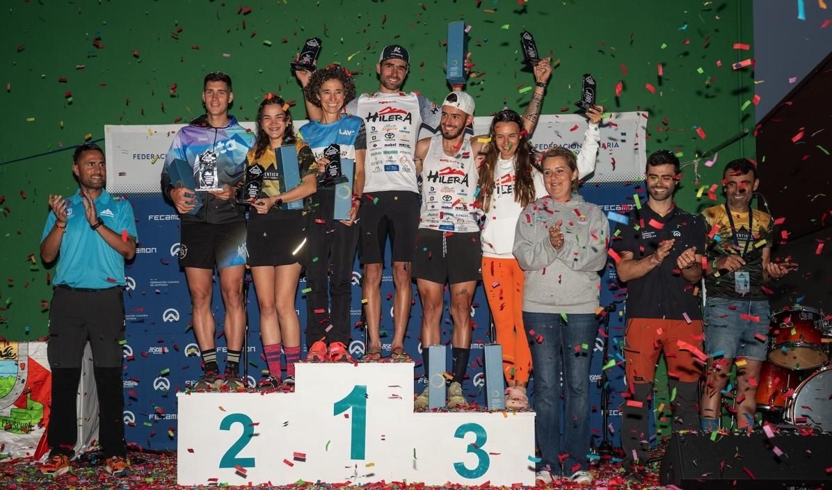 Carlos Alberto Rodríguez  y Amada de Jesús Sánchez  conquistan la IX Vertical Proís de Candelaria.