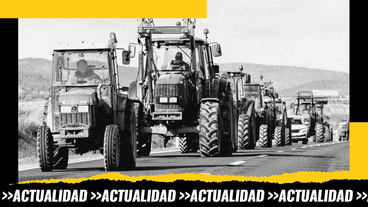 Tractorada contra los recortes de la PAC y el acuerdo de la Unión Europea con Mercosur