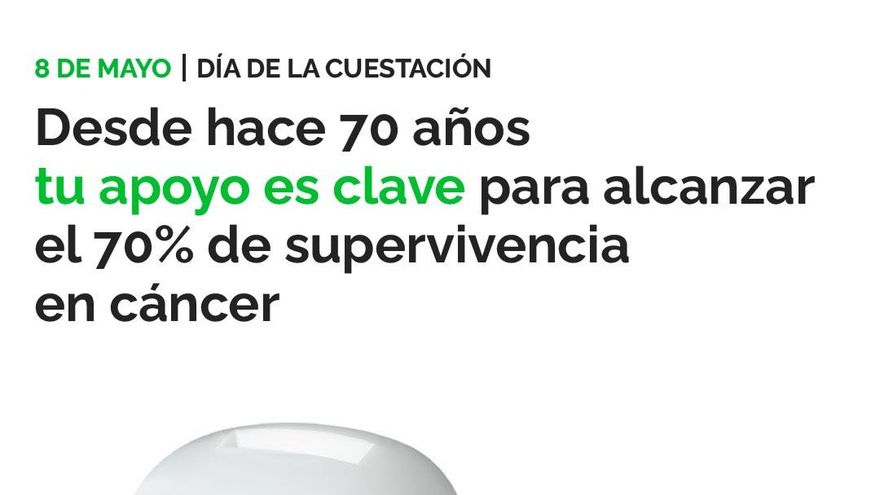 Cartel de la campaña de cuestación de la AECC