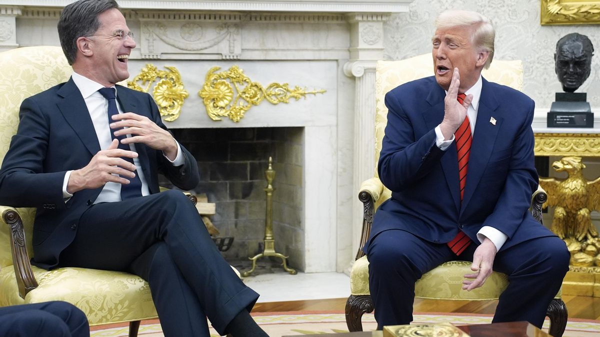 Mark Rutte y Donald Trump, en el Despacho Oval en marzo de 2025.