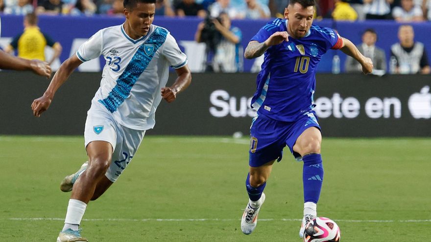 Argentina goleó a Guatemala y llega afilado a la Copa América