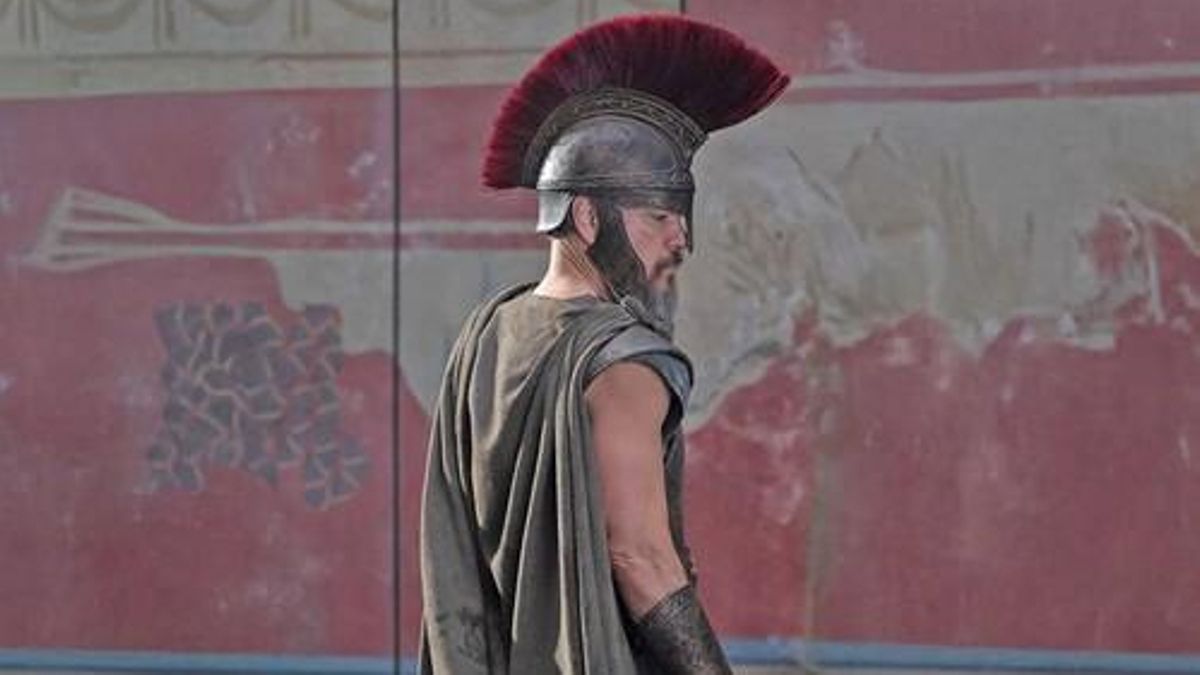 Imagen de Matt Damon como Ulises (Odiseo) en la que fue primer detalle promocional de la próxima película de Christopher Nolan.