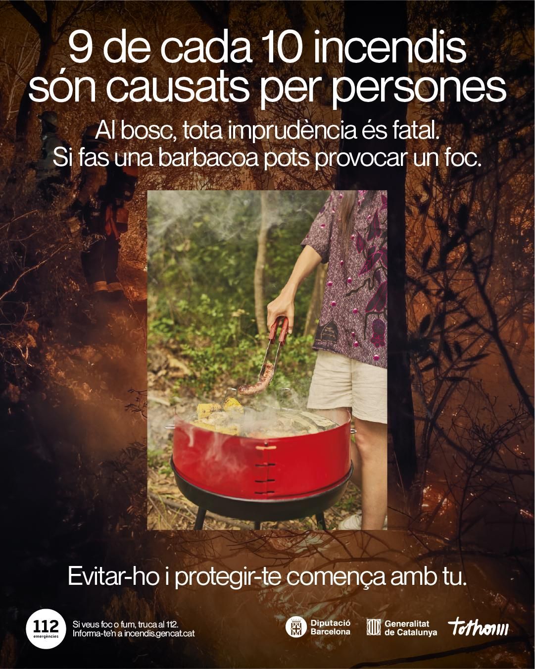 Imatge de la campanya contra incendis de la Generalitat de Catalunya