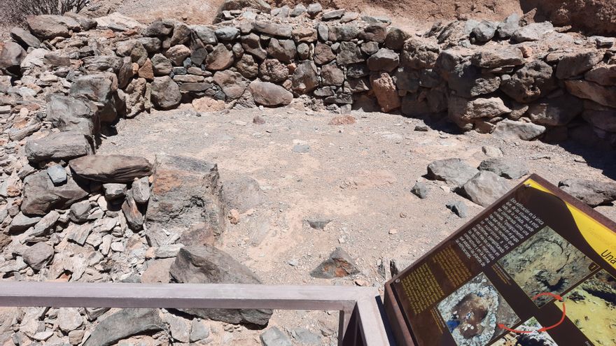 Estructura habitacional que fue utilizada como goro para guardar cochinos