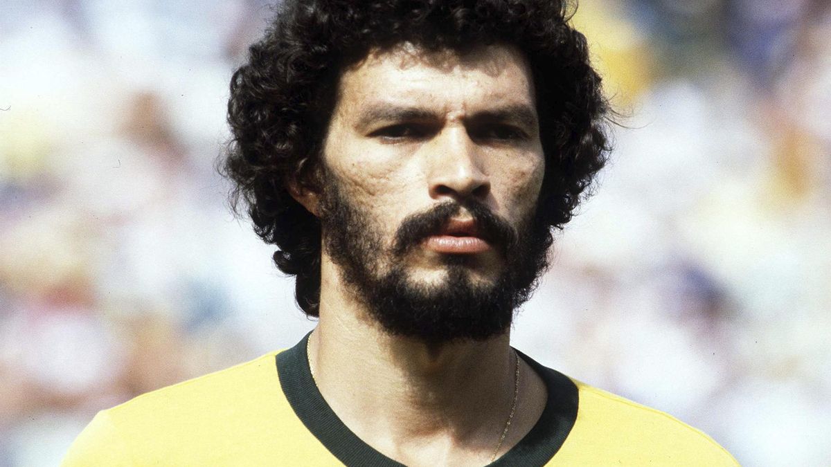 El futbolista Sócrates Brasileiro, durante el Mundial de fútbol de 1982, en Madrid.