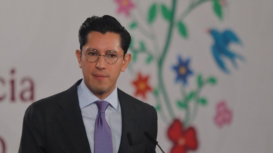 Roberto Velasco, secretario de Relaciones Exteriores (SRE) de México, habla durante una rueda de prensa sobre el informe de seguridad en el Palacio Nacional, el 12 de mayo de 2026, en la Ciudad de México, México. Europa Press / Contacto / Carlos Santiago