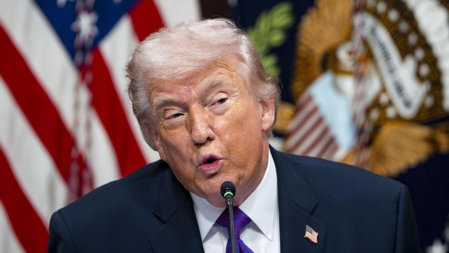 Fotografía del 4 de marzo del 2026 del presidente Donald Trump. EFE/BONNIE CASH / POOL