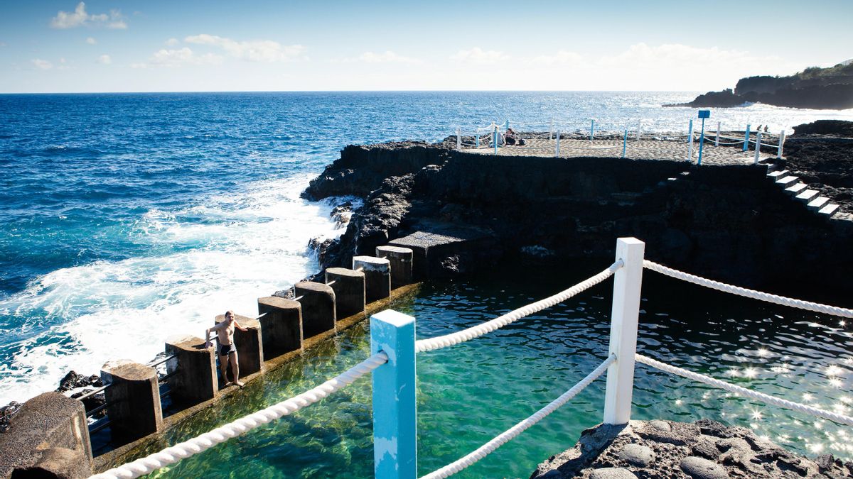 Charco Azul, en La Palma