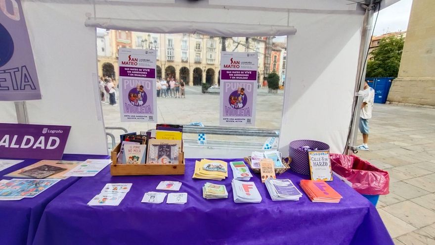 Más de mil personas han pasado por los puntos violeta durante las Fiestas de San Mateo
