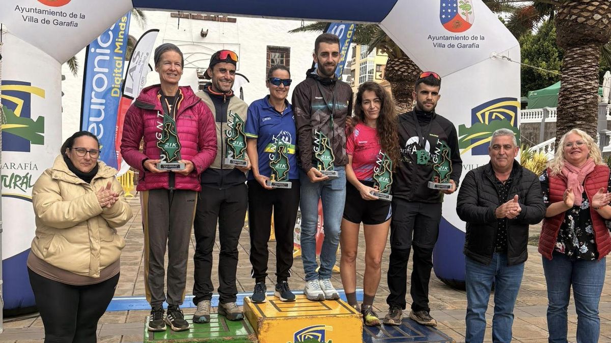 Kevin González y Yennifer Camacho ganan la GNT-Garafía Navidad Trail  en la distancia de 21 km y Alejandro Díaz y Milena Martín en la de 11 km