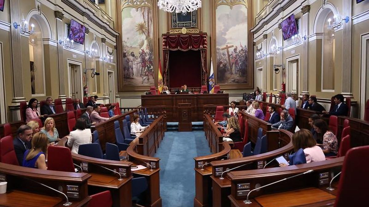 Pleno del Parlamento de Canarias.