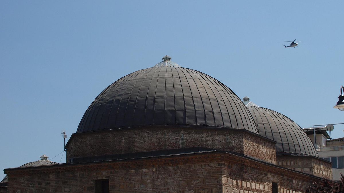 Cúpulas del Hamman de Daut Pasha, un baño turco del siglo XV reconvertido en sede de la Galería Nacional de Macedonia.