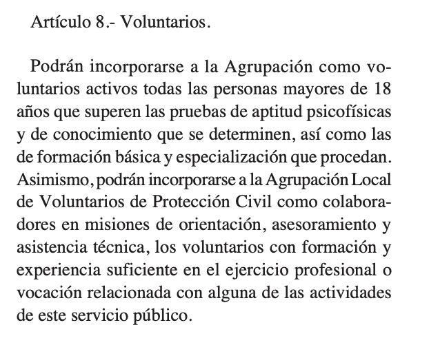 Fragmento del reglamento de La Orotava