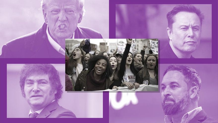 El 8M, frente a un mundo que se escora hacia la derecha y el antifeminismo