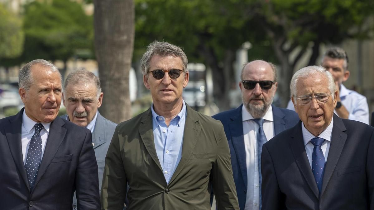 Alberto Núñez Feijóo, en su visita a Melilla