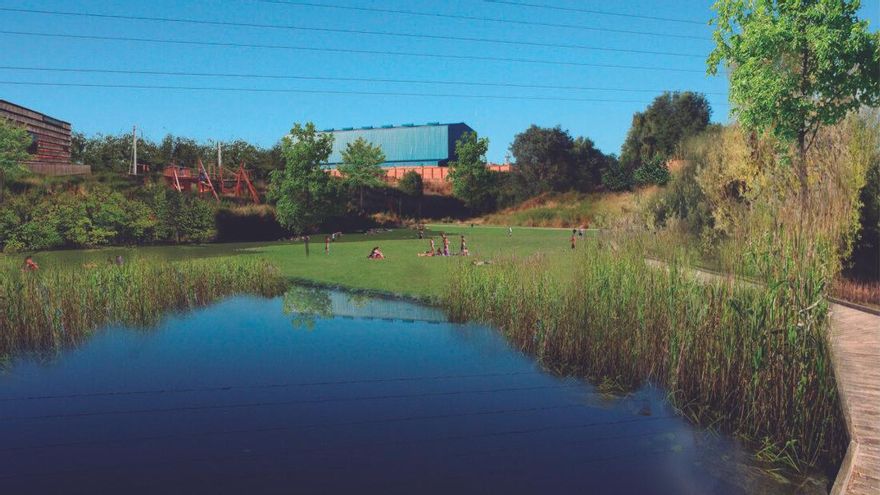 Proyecto Águila Madrid Puerta Sierra, ganador de la zona 1: laguna Parque Valdegrulla.