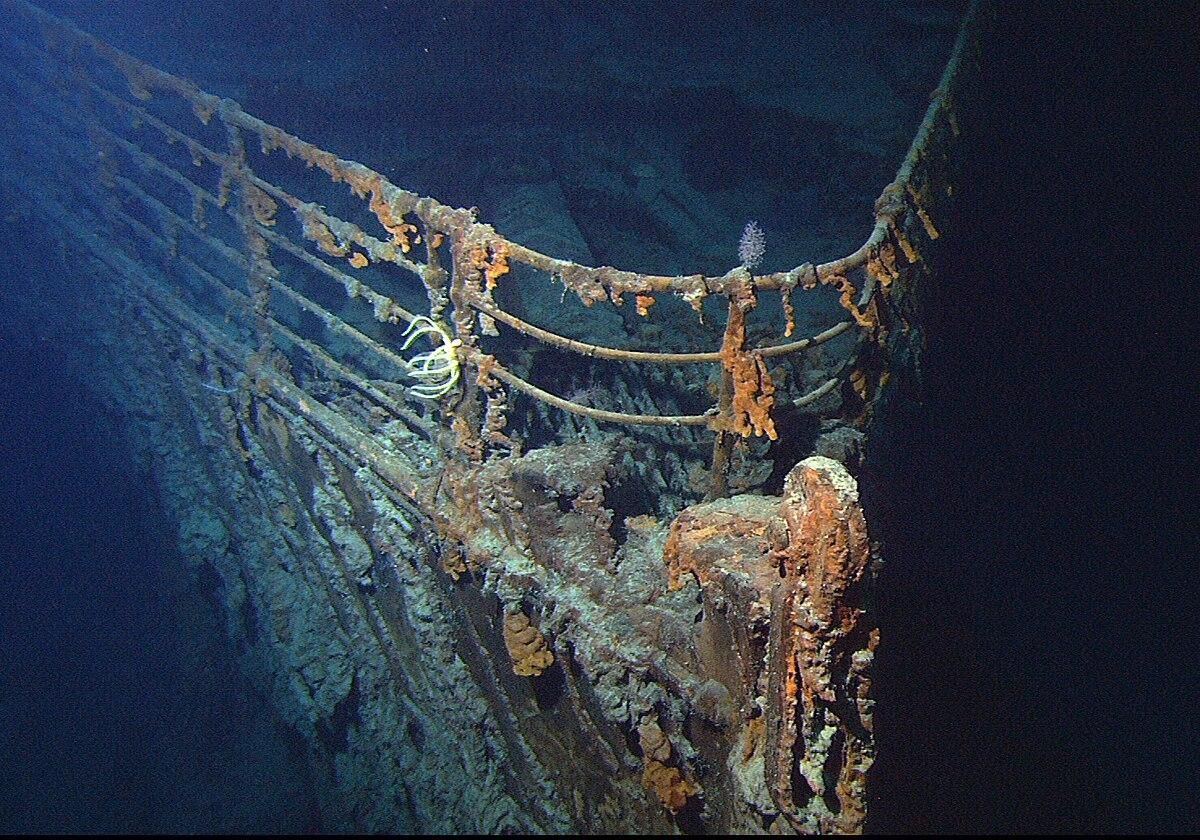 Restos del Titanic en una fotografía tomada en 2004.