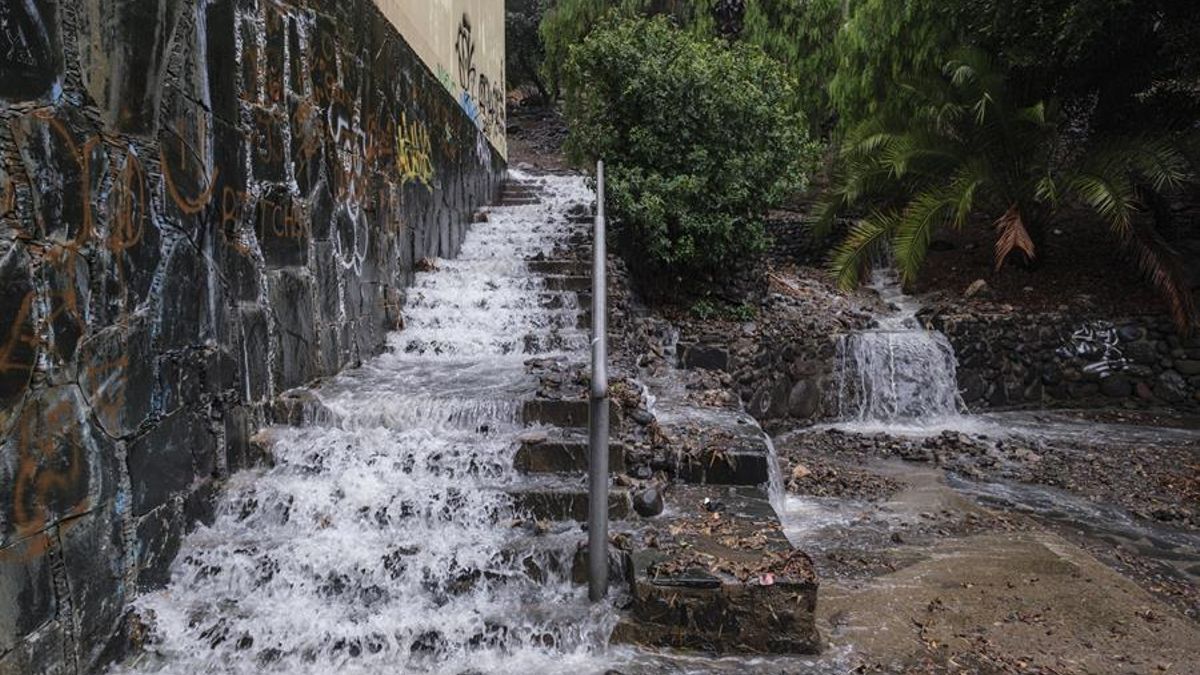 FOTOGALERÍA | Así se ha vivido el paso del ciclón post-tropical Hermine por Canarias este domingo