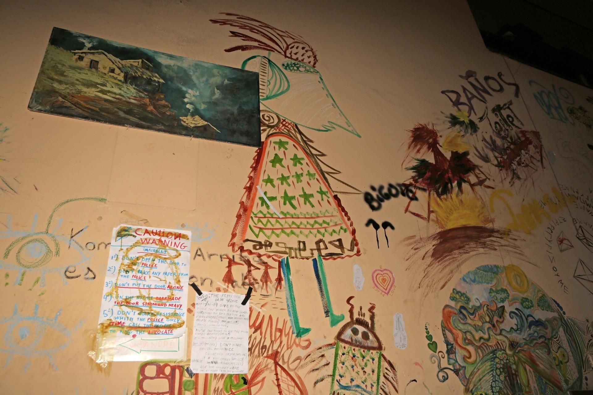 Mural en el Centro Social La Bicicleta (ALEJANDRO RAMOS)