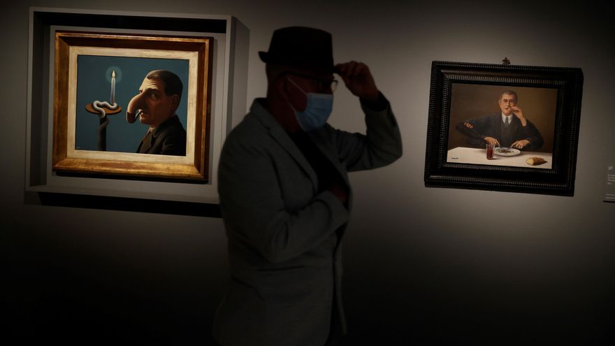 Exposición 'La máquina Magritte' en el Museo Nacional Thyssen-Bornemisza de Madrid