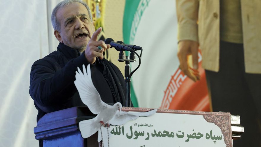 El presidente de Irán, Masud Pezeshkian, en una imagen de archivo. EFE/EPA/ABEDIN TAHERKENAREH
