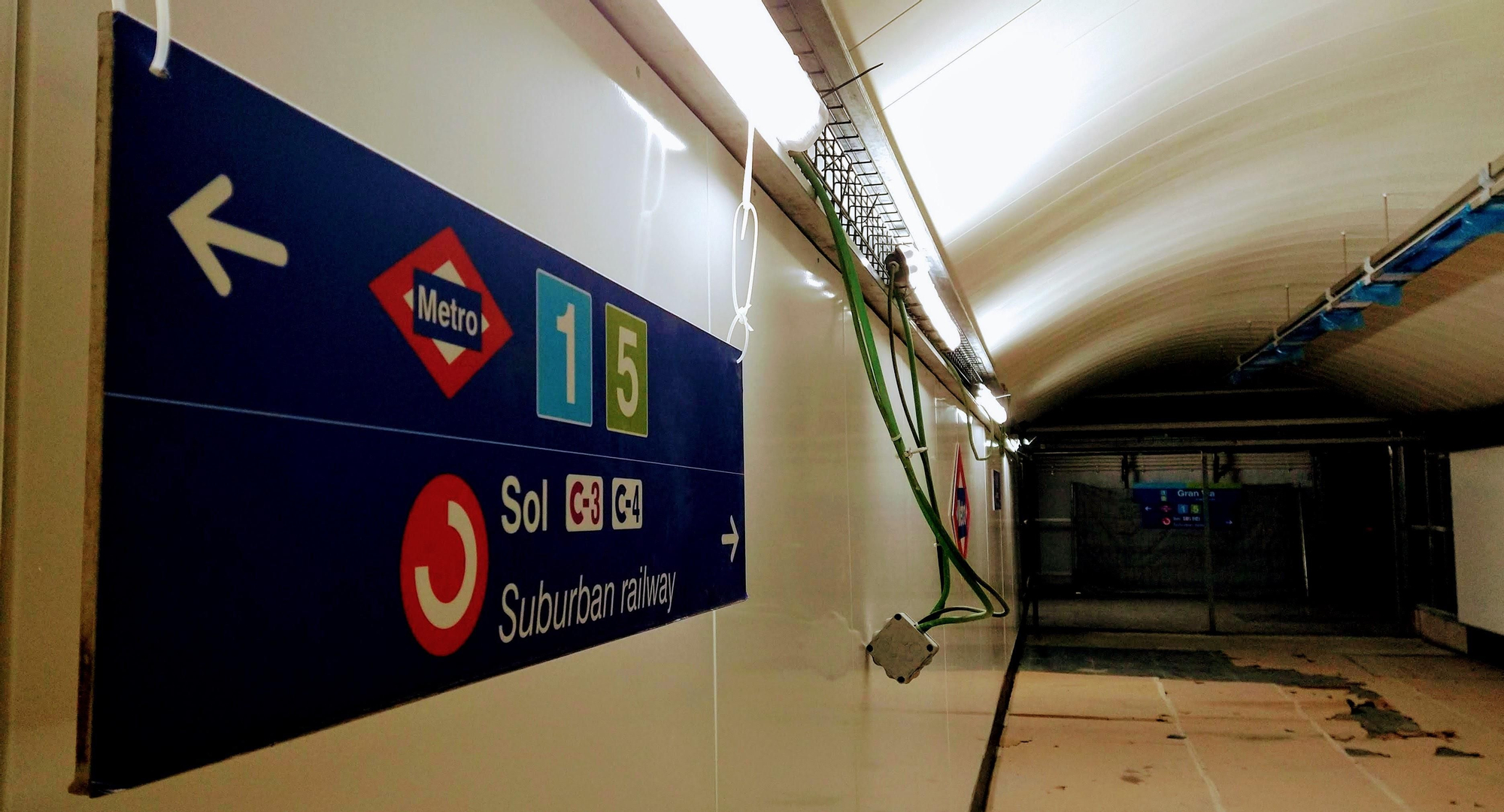 Futuro acceso al Cercanías desde la estación de Metro en Gran Vía