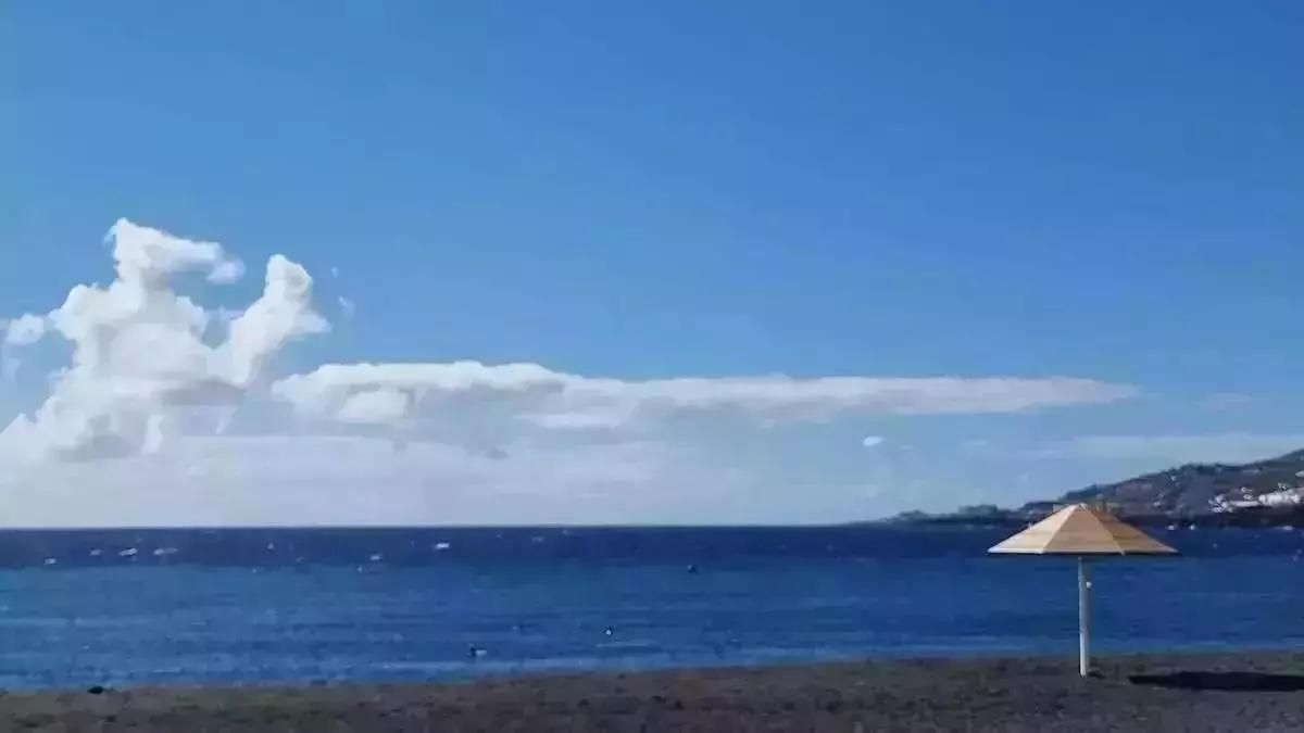 Poco nuboso  este jueves en La Palma