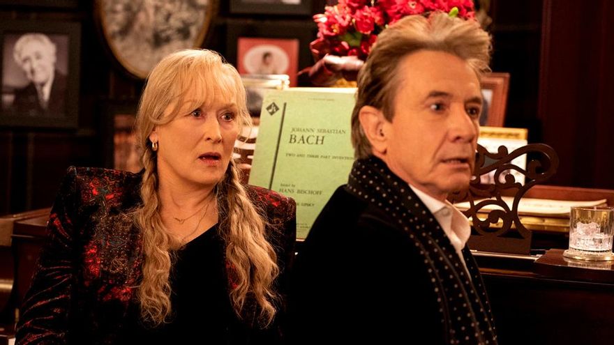 'Solo asesinatos en el edificio' se eleva con Meryl Streep, que brilla con una parodia antitética de su carrera