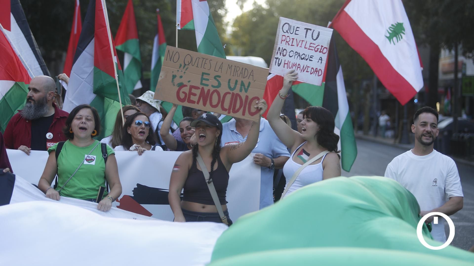 Las imágenes de la masiva manifestación en Córdoba por Palestina