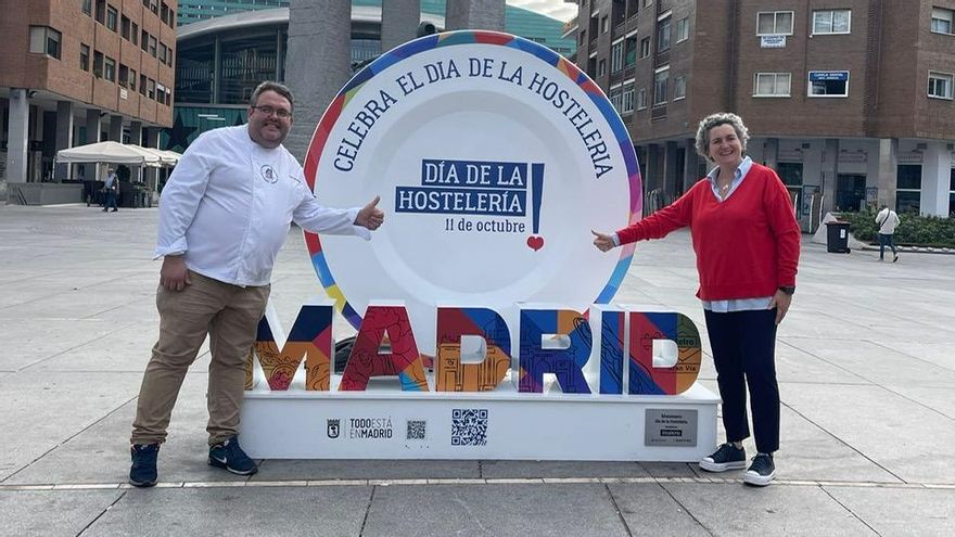 Pepa Muñoz a la derecha en la presentación de las jornadas en Madrid