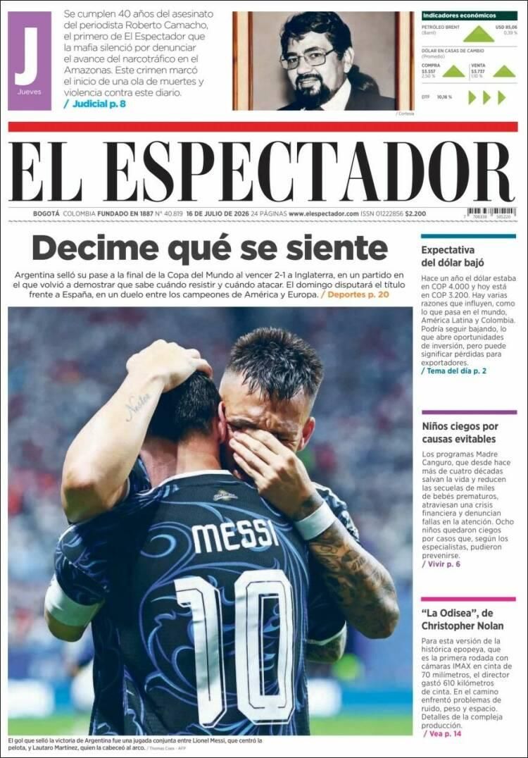 Hermosa mañana, ¿verdad? La Selección Argentina lo hizo otra vez: las tapas de los diarios se rinden ante la Scaloneta finalista