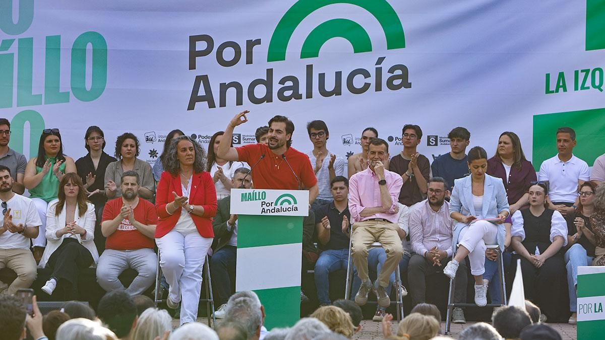 Mitin de Por Andalucía en la plaza de la Juventud de Córdoba