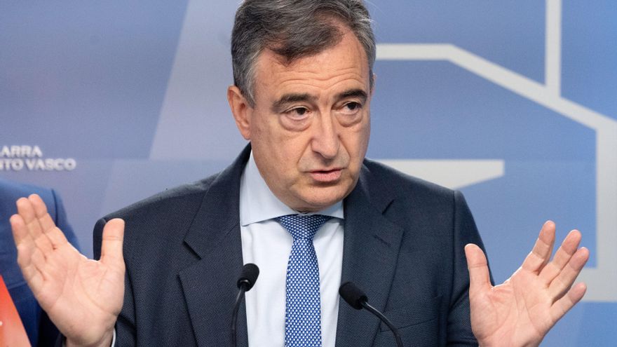 El presidente del EBB del PNV, Aitor Esteban