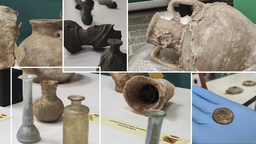 El matrimonio alemán que ha expoliado más de 1.400 ánforas, lámparas y espadas romanas de valor incalculable en Mallorca